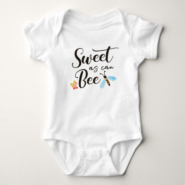 Sweet as Can Bee Baby Bodysuit Strampler (Vorderseite)