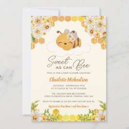 Sweet as Can Bee Baby Dusche Blumenwabe Einladung