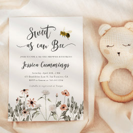Sweet as Can Bee Baby Dusche Einladung