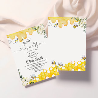 Sweet as Can Bee Baby Dusche Einladung
