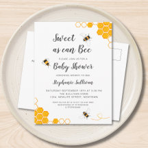 Sweet as Can Bee Baby Dusche