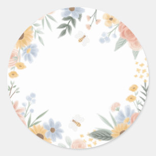 Sweet as Can Bee Baby Dusche Runder Aufkleber