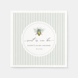 Sweet as Can Bee Baby Dusche Serviette