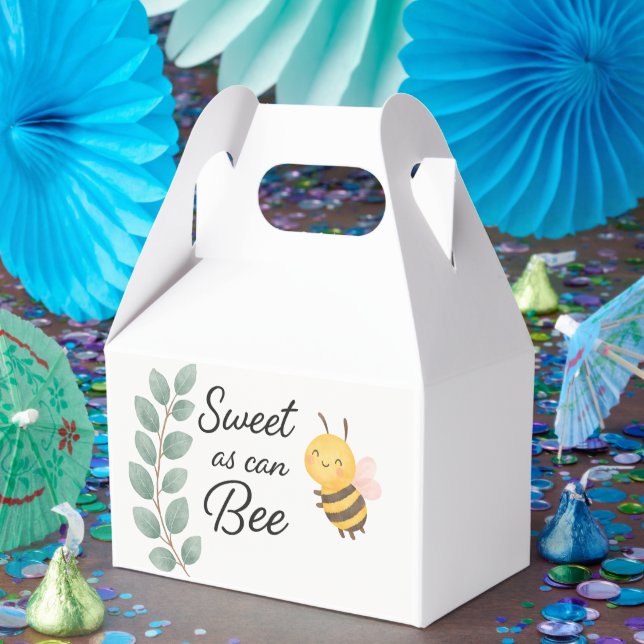 Sweet as Can Bee Baby Shower Favor Box Geschenkschachtel (Party)