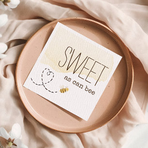 Sweet as Can Bee Bumblebee Babydusche Napkins Serviette