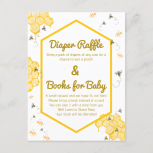 Sweet as Can bee Diaper Raffle & Books 4 Baby Postkarte