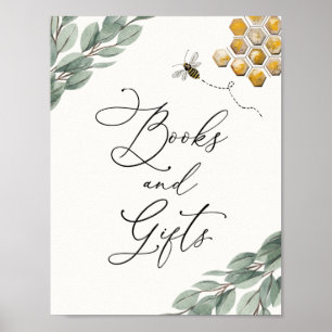 Sweet as Can Bee Eucalyptus Bücher und Geschenkpos Poster
