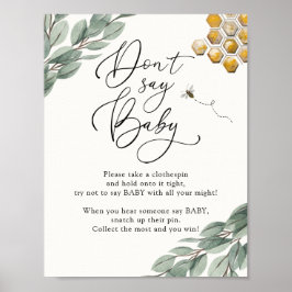 Sweet as Can bee Eucalyptus Sage kein Baby Poster