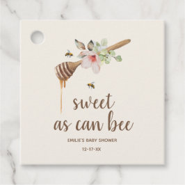 Sweet as Can bee Floral Honey Wand Babydusche Geschenkanhänger