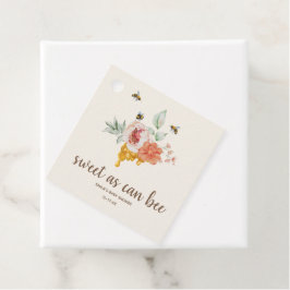 Sweet as can bee Floral Honeycomb Baby Dusche Geschenkanhänger