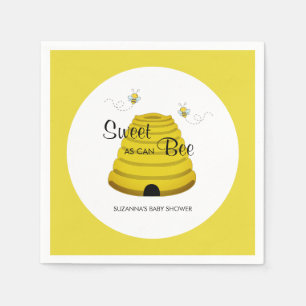 Sweet as can bee Honey Bee Hive Baby Shower Serviette