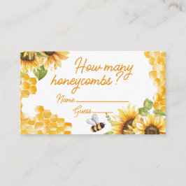 Sweet as Can Bee Honeycomb Guessing Game Card Begleitkarte