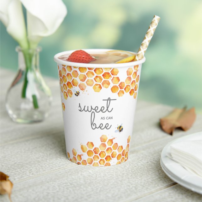 Sweet as Can Bee Hummelpapier Cups Pappbecher (In Situ)