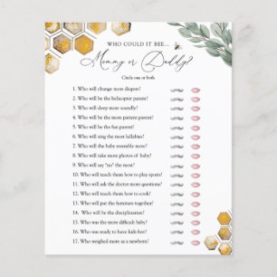 Sweet as Can Bee Mommy oder Daddy Baby Shower Game