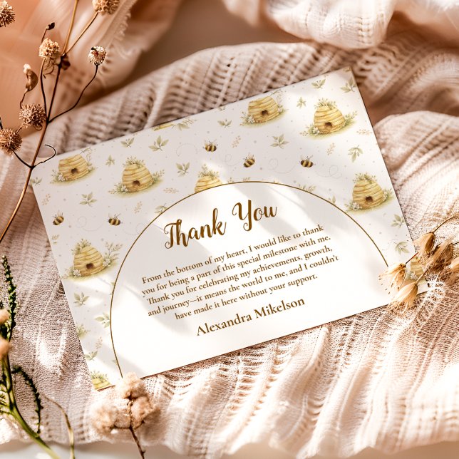 Sweet As Can Bee Wild One Birthday Dankeskarte (Von Creator hochgeladen)