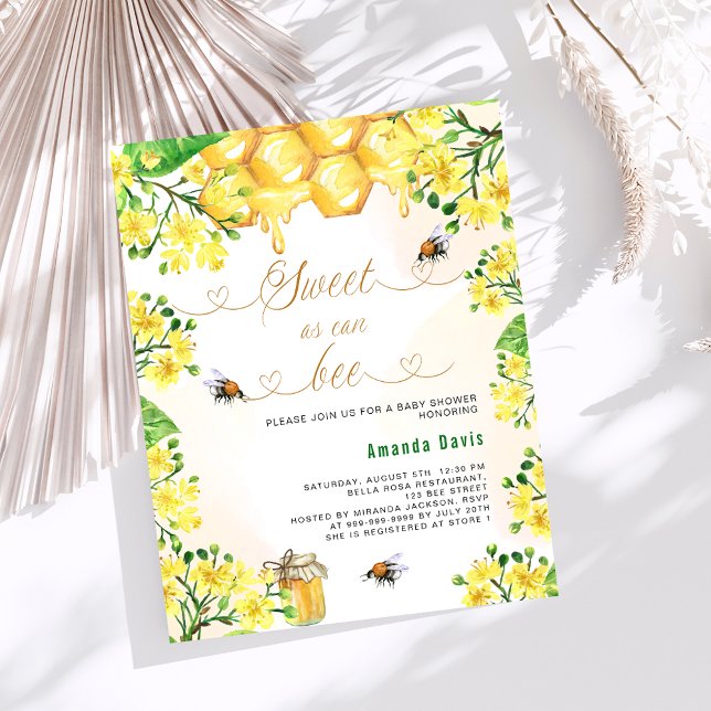 Sweet as can begelb florals Budget Baby Shower (Von Creator hochgeladen)