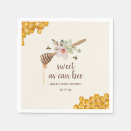 Sweet as Can bekommt eine Baby-Dusche aus Blumenho Serviette