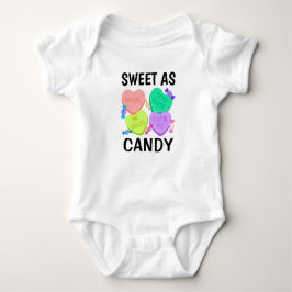 Sweet as Candy Valentine's Day Baby Bodysuit Strampler