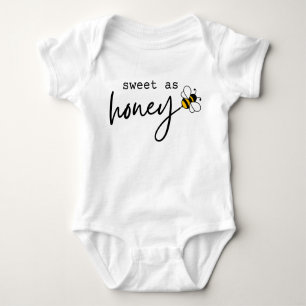Sweet as Honey Niedlich Bee Minimalistisches Skrip Baby Strampler