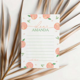 Sweet as Peach Birthday Time Kapselkarte Dankeskarte