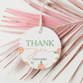 Sweet as Peach Geburtstag Geschenkanhänger