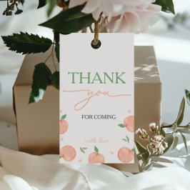 Sweet as Peach Geburtstag Geschenkanhänger