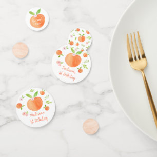 Sweet as Peach Geburtstag Konfetti