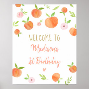 Sweet as Peach Geburtstag Poster