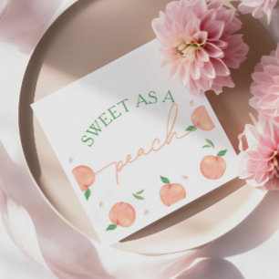 Sweet as Peach Geburtstag Serviette
