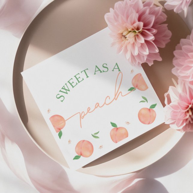 Sweet as Peach Geburtstag Serviette (Von Creator hochgeladen)