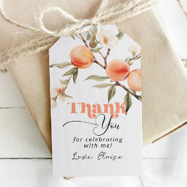 Sweet as peach Geburtstag vielen Dank Geschenkanhänger