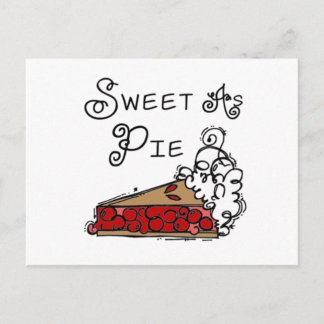 Sweet as Pie Postkarte (Vorderseite)