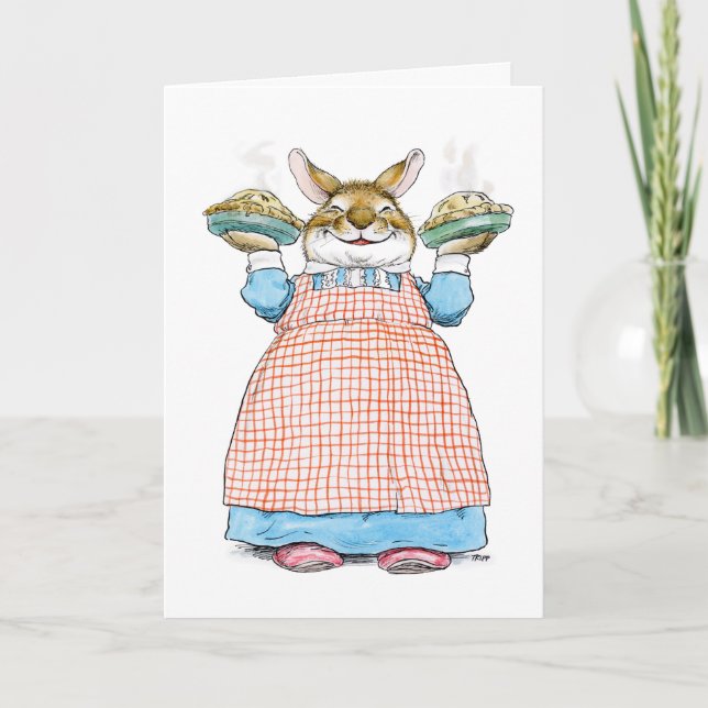 Sweet as Pie Rabbit Mama Card Karte (Vorderseite)