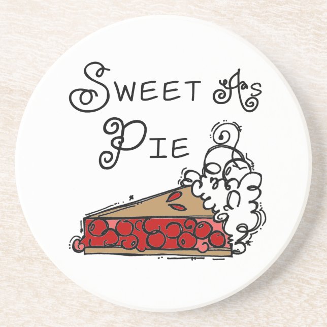 Sweet as Pie Sandstein Untersetzer (Vorne)