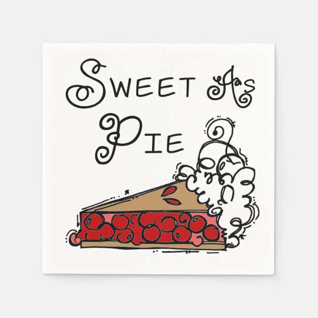 Sweet as Pie Serviette (Vorderseite)
