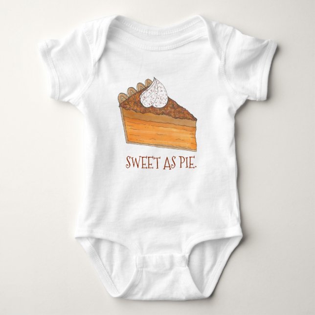 Sweet as Pie Sweetie Sweet Potato Pie Weihnachten Baby Strampler (Vorderseite)