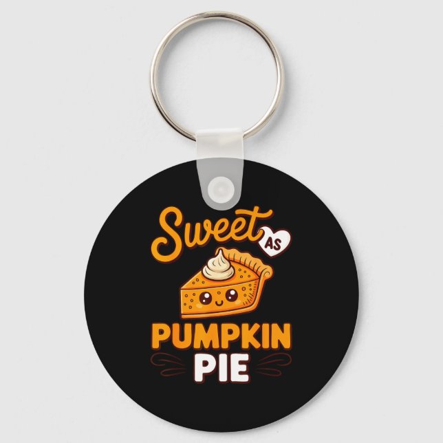 Sweet As Pumpkin E Shirt Adult Kids Men Women Than Schlüsselanhänger (Vorderseite)