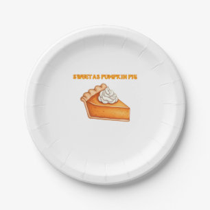 Sweet as Pumpkin Pie � Herbst Erntedank Dessert D Pappteller