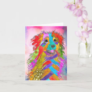Sweet Australian Shepherd Greeting Card Karte