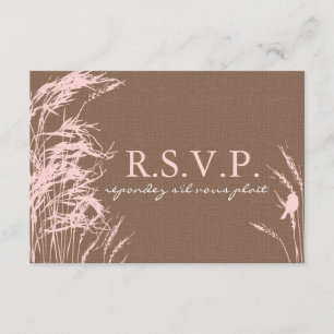 Sweet Autumn Bride RSVP Card A2 Karte