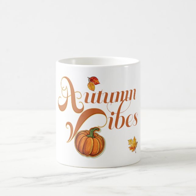 Sweet Autumn Vibes Trendy Erntedank Kaffeetasse (Mittel)