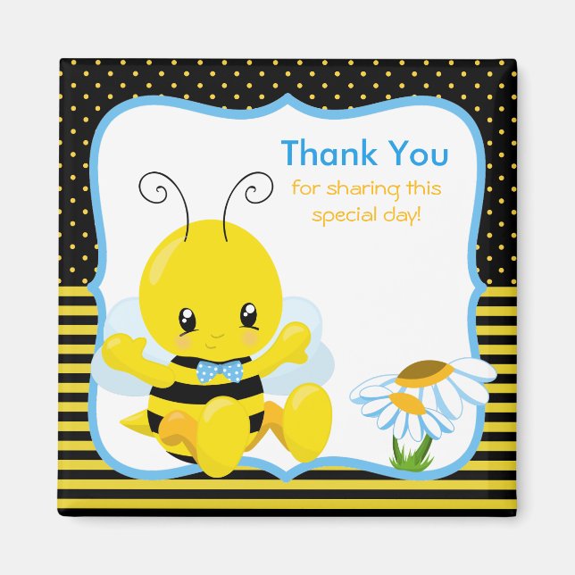 Sweet Baby Bee Boy Danke Magnet (Vorne)