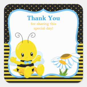 Sweet Baby Bee Boy Vielen Dank, dass Sie Sticker