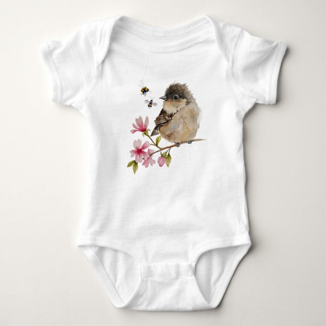 Sweet Baby Bird Säugling Bodysuit Baby Strampler (Vorderseite)