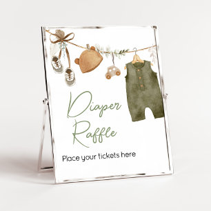 Sweet Baby Boy Boho Kleidung Diaper Raffles Poster