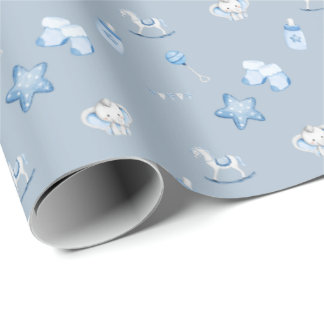 Sweet Baby Boy Gift Wrap Geschenkpapier