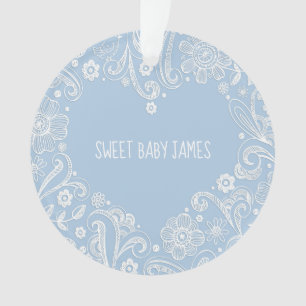 Sweet Baby Boy Name Geburtsankündigung Keepake Ornament