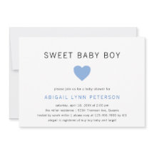 Sweet Baby Boy Niedlich Pastel Blue Heart Baby Dus