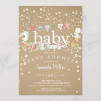 Sweet Baby Bunnies Neutral Baby Dusche