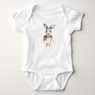 Sweet Baby Bunny Rabbit Tragend ein Kleid Strampler